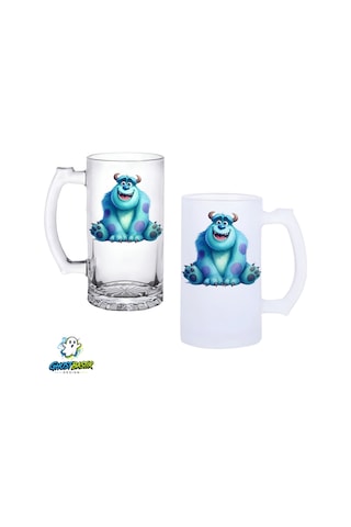 Monsters Sulley Kulplu Bira Bardağı Buzlu Veya Şeffaf Seçenekli 0328