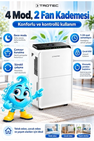 Trotec TTK 99 Nem Alma Ve Hava Temizleme Cihazı