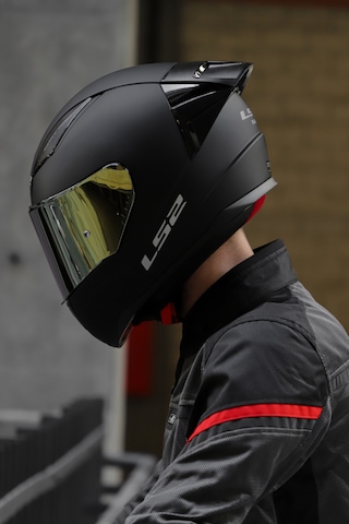 Ls2 Rapid Race Sarı Camlı Kask Mat Siyah