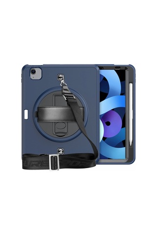 Apple İpad  Uyumlu- Pro 11 2020 Kılıf Strap-c Otterbox Tablet Kapak - Lacivert Arka Kapak