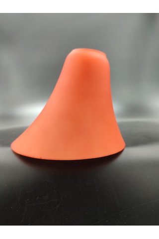 Küçük Avize Camı.turuncu Renkte.hakiki Opalin.mum Ampule Göre . Mat Turuncu