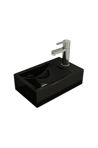 Bocchi Milano Dar Sağ Lavabo Parlak Siyah 1419-005-0126