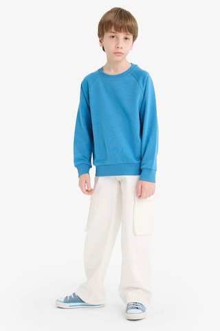Defacto Erkek Çocuk Bisiklet Yaka Basic Düz Sweatshirt E8415a825aube278 Mavi