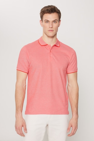 AC&Co / Altınyıldız Classics Erkek Sarı Beyaz-grı-nar Cıcegı Slim Fit Dar Kesim 3 'lü Kıvrılmaz Polo Yaka Tişört Çok Renkli