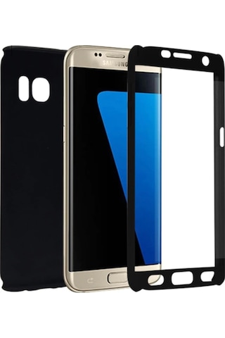 Samsung Uyumlu Galaxy S7 Edge Kamera Korumali 360 Tam Koruma Kilif 315635468 - Renk / Lacivert