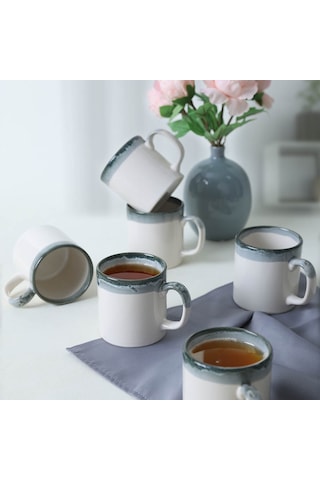 Keramika Hydra Silindir Kupa 10 Cm 6 Adet Q85