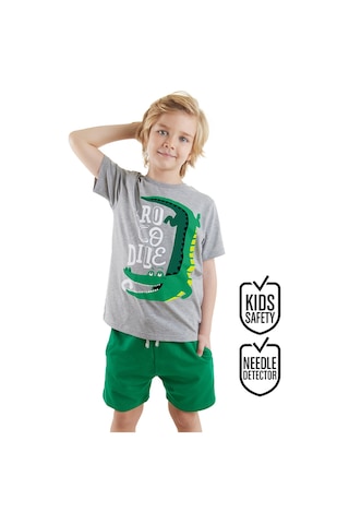 Denokids Croco Erkek Çocuk T-shirt Şort Takım