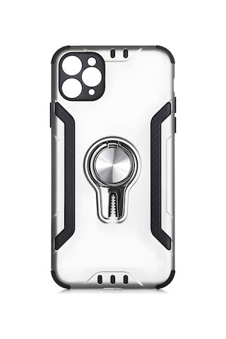 Apple Uyumlu iPhone 11 Pro Max Kılıf Stand Olma Özellikli Araç Tutuculu Ko Ko Kılıf Gri Apple Uyumlu iPhone 11 Pro Max Kılıf Stand Olma Özellikli Araç Tutuculu Ko Ko Kılıf Gri