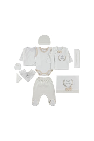 Civil Baby Prens 10'lu Zıbın Setleri - Kahverengi Sütlü Kahve