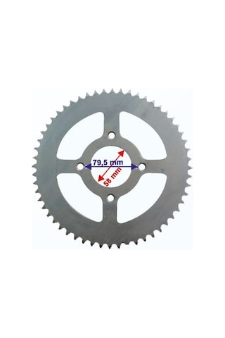 Rks Nr 200 Cross Uyumlu Arka Dişli 50 Diş 428 Zincir Dişlisi İth