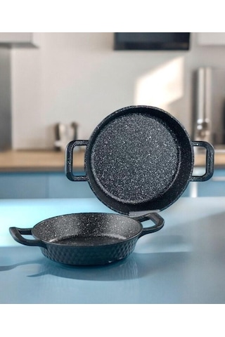 Zhlhome Döküm Granit Sahan Tava Set 2li