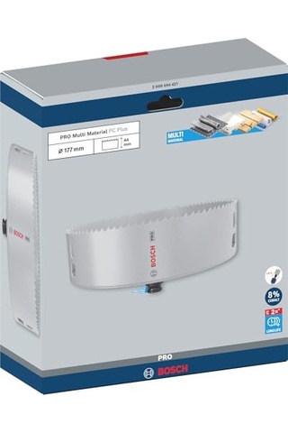 Pro Multi Material Power Delik Açma Testeresi Yumuşak Ahşap Alçıpan Ø 177 Mm Professional Aksesuar Döner Matkap V