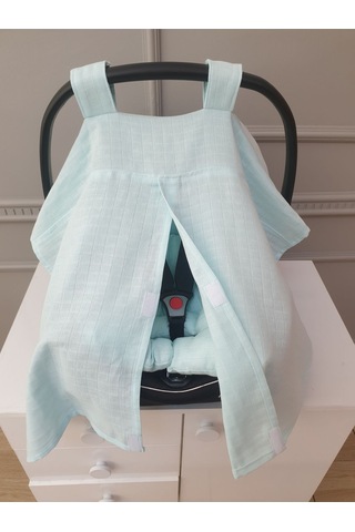 Müslin Puset Örtüsü - Mint Yeşil