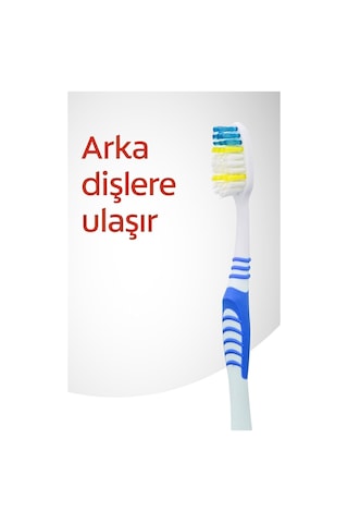 Colgate Extra Clean Dil Temizleyicili Arka Dişlere Uzanan Orta Diş Fırçası 3'lü Ekonomik Pake