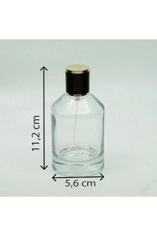 Parfüm Şişesi 100 Ml 3 Adet Silindir Kubbeli Model Kolay Kapama