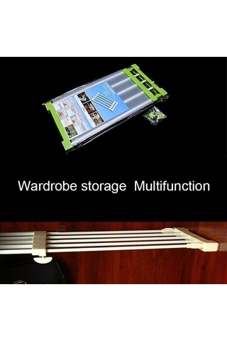 Tongxida Gardırop Depolama Katmanlı Baffle Dolap Raf Yurt Bölme Dolap Bölme Levhası, Genişlik: 24cm, Esneme Aralığı: 38-55cm Diğer