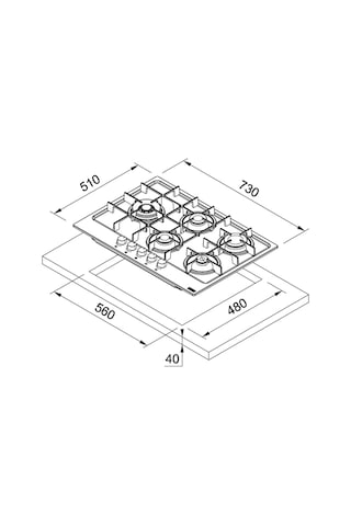 Franke FHMA 755 4G DCL OY C Maris Oyster Ocak