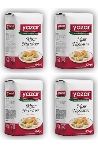 Yazar Mısır Nişastası 4 x 400 G