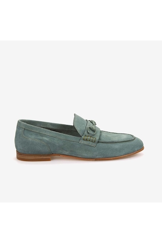 Andrea Giovanni Erkek Loafer Ayakkabı 24159 Malachite Süet