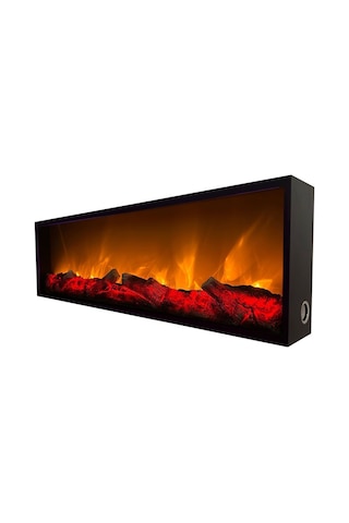 Esha Home Elektrikli Yapay Dekoratif Şömine+ Bluetooth 80x25cm