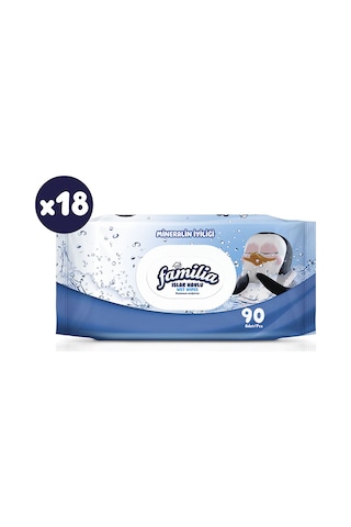 Familia Islak Havlu Mineralli 18x90lı (1620 Yaprak)