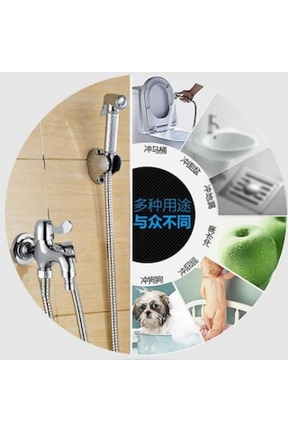 Bosphorusboutique02 Suntek Duvar Mont Soğuk Su Banyo Musluğu 2 - Yüzey Sprey Boyalı, Dayanıklı, Su Kaçağı Yok 2