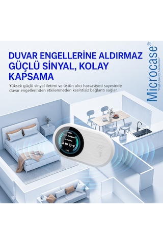 Microcase 4g Lte Taşınabilir Mobil Wifi Modem Sım Kartlı Type-c Şarj Destekli Al5794