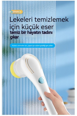 Cc Ggballi Elektrikli Temizleme Fırçası Mutfak Bulaşık Yıkama Artefakt