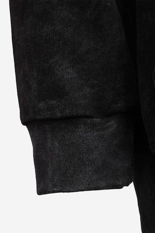 King Of The North Baskılı Kapüşonlu Oversıze Sweat Füme