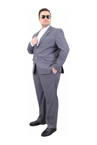 Starbattal Erkek Büyük Beden 6 Drop Takım Elbise Parıs 071010 Fume Fume