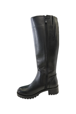 Castle Black Yldz-26900-1 Kadın Hakiki Deri Çizme Siyah Siyah