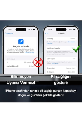 Morfide Apple Uyumlu iPhone 12 / 12 Pro 3310mah Yüksek Kapasiteli