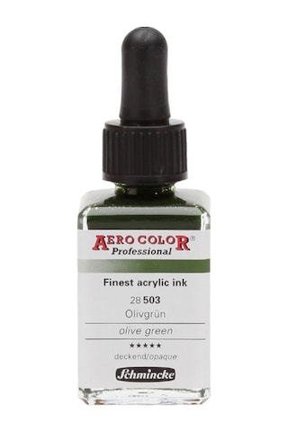 Schmincke Aero Color Airbrush Mürekkep 28 Ml. 503 Olive Green