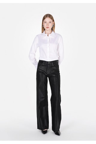 Colin's Colins Slim Fit Shirt Neck Düz Kadın Beyaz Uzun Kol Gömlek Cl1073416 Q1.v2 Wht Beyaz