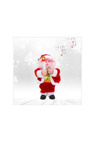 Işıklı Ve Müzikli Noel Baba - 17cm X 9cm