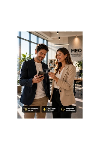 Meo 5'li Paket - Hello Akıllı Kartvizit - Nfc Ve Qr Kodlu Dijital Kartvizit