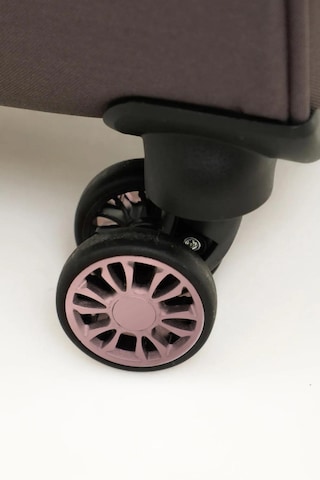 Fossil Unisex Kumaş Kabin Boy Ultra Hafif Şifreli Körüklü Kendi Etrafında Dönebilen Valiz 012-03 Gri
