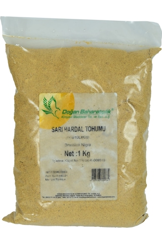 Doğan Baharatçılık Hardal Tohumu Öğütülmüş Doğal Sarı 1000 G Paket