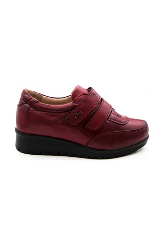Dr.Comfort Ortopedik Çift Cırtlı Kadın Ayakkabı Dr.3604 Bordo