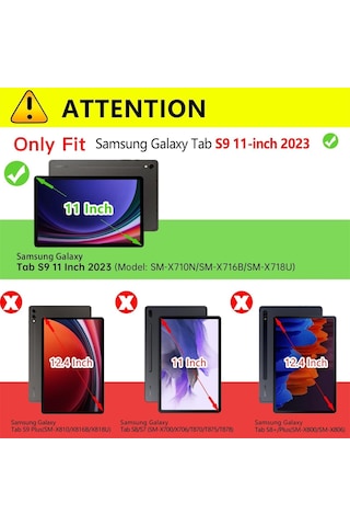 Yunboo "tab S9 Klavye Kılıfı - 80 Gün Bekleme, 60 Saat Çalışma, Su Geçirmez Ve Kaymaz Ofis Kullanımı"