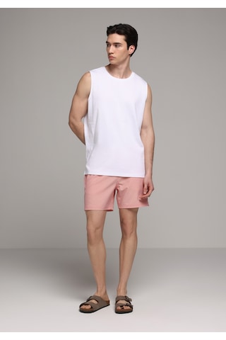 Colin's Colins Slim Fit Çizgili Erkek Kirmizi Deniz Şortu Cl1079394 Q1.v1 Crl Mercan