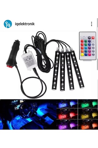 9 Ledli Ayak Altı Led Lamba Sese Duyarlı Led Müziğe Duyarlı Led (480314774)