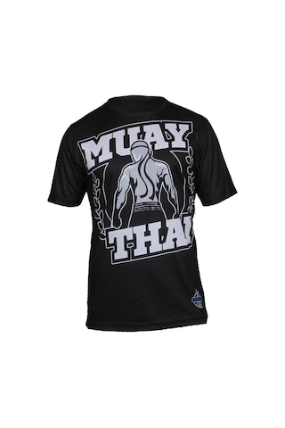 Dosmai Dijital Baskılı Muay Thai Spor T-shirt Siyah Mtt118
