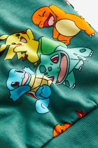 Pokemon Çocuk Sweatshirt Yeşil