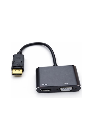 Display To Hdmı+vga Çevirici Dönüştürücü Adaptör