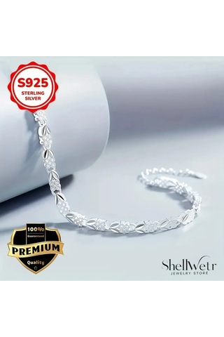 Fioréa 925 Ayar Gümüş Bileklik Sevgililer Günü , Annenize Verilecek En Güzel Gümüş Hediyesi Gümüş