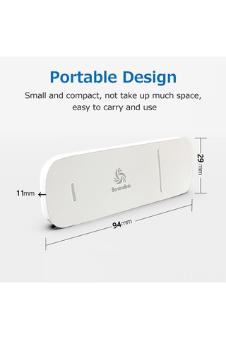 Monyee Uf10 Taşınabilir 4g Lte Wifi Modem, Usb Sürücüsüz, 10 Kullanıcılı, Beyaz