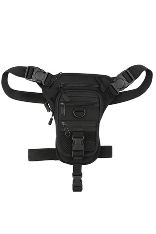 Bel Çantası Bacak Çantası Siyah Özel Bölmeli Tabanca Taşımalı Taktikal Siyah