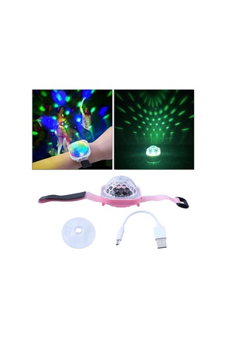 Homyl Yılbaşı Karaoke Pembesi Için Mini Dans Işığı Pembe