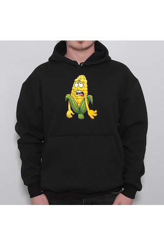 Mısır Yorgun Popcorn Solgun Sweatshirt Unisex Kapüşonlu Hoodie 001